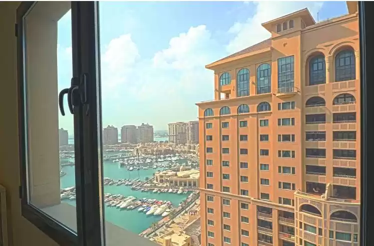 Wohn Klaar eigendom 1 Schlafzimmer S/F Wohnung  zu vermieten in Doha #16195 - 1  image 
